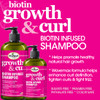 Difeel Growth and Curl Biotin Shampoo 338 oz Curly Hair Shampoo for Hair Growth Natural Curl Shampoo