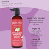 PURA DOR Apple Cider Vinegar Thin2Thick Set 16oz x 2 ACV Shampoo Conditioner Clarifying Biotin Keratin Caffeine Castor O