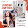 KERAGEN Smoothing Shampoo with Keratin and Collagen for All Hair Types Sulfate Free 32 Oz Moisturizes Strengthens Protec