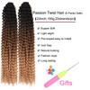 Ombre Passion Twist Hair 22 Inch Long Water Wave Crochet Braids Bohemian Curly Twist Synthetic Braiding Hair Extensions