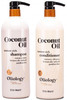 Oliology Nutrient Rich Coconut Oil Shampoo Conditioner Combo Pack Helps Restore Damaged Hair Provides Intense Shine Mois
