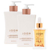 Joon Moisturizing Trio Set 11oz Saffron Hair Elixir 101oz Saffron Rose Shampoo and Conditioner