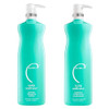 Malibu C Scalp Wellness Shampoo and Conditioner Set Nourishing and Restorative Scalp Care for All Hair Types Gentle Enou