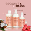 SheaMoisture Moisturize and Define Shampoo Conditioner and Curl and Shine Mist for Curly Hair Care Coconut and Hibiscus