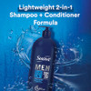 Suave Men Shampoo and Conditioner 2 in 1 Ocean Charge Refreshing Cleanse and Conditions Hair 40 oz Pack of 3