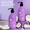 Luseta Curly Hair Shampoo Conditioner Set with Coconut Oil Unlimited Bounce and Definition for wavy and Coily hair Reduc