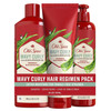 Old Spice Shampoo Conditioner and Leavein Conditioner Set for Men Wavy Curly Hair Regimen Bundle