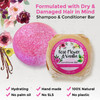 Solid Shampoo and Conditioner Bar Eco Friendly Hair Care Dry and Damaged Hair Treatment Rose and Vanilla Scented Jojoba