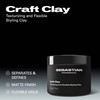 Sebastian Professional Craft Clay with Matte Finish Remoldable Texturizing Hair Styling Clay for Natural Hold 17 oz