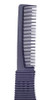 PERFEHAIR 2pcs Black Carbon Lift Teasing Combs with Metal Prong Salon Teasing Lifting Fluffing Comb with 5 Stainless Ste