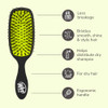 Wet Brush Shine Enhancer Hair Brush Purple Exclusive Ultrasoft IntelliFlex Bristles Natural Boar Bristles Leave Hair Shi