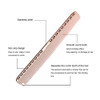2 pcs Stainless Steel Hair Combs Anti Static Styling Comb Hairdressing Barbers Combs Rose Gold