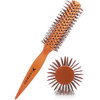 Round Styling Hair Brush Orange Handle Professional Vent Brush for Blow Drying Used for blow drying short hair for both