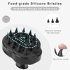 FREATECH 2Pack Scalp Massager Shampoo Brush Shower Hair Scrubber Scalp Exfoliator with Flexible Silicone Bristles for Da