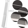 Patelai 3 Pcs Stainless Steel Metal Comb for Men Steel Fine Cutting Hair Styling Hairdressing Salon Detangler Hair Set f