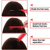 Patelai 12 Pcs Rat Tail Comb for Parting Braiding Hair Carbon Fiber Heat Resistant Teasing Comb Stainless Steel Pintail