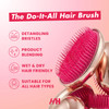 Drop Dead Gorgeous Rose Gold Hair Brush For Wet Dry Hair All Hair Types Detangler Palm Brush SelfCare Travel Essential