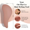 Kitsch Detangler Brush Gentle Curly Hair Brush with Flexible Bristles for All Hair Types Wet or Dry Detangling Hair Brus
