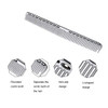 2 pcs Stainless Steel Hair Combs Anti Static Styling Comb Hairdressing Barbers Combs Silver
