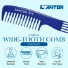 Cantor Lift Teasing Wide Tooth Comb Chemical and Heat Resistant Detangler Anti Static for All Hair Types Durable and Lig