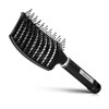 Hair Brush Professional Curved Vented Brush for Faster Blow Drying for Women Men Paddle Detangling Brush for Wet Dry Cur