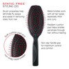 Cricket Static Free Cushion Styling 220 Hair Brush Smoothing Detangling and FrizzFree Styling AntiStatic Metal Bristles