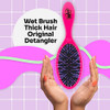 Wet Brush Thick Hair Detangling Brush Pink UltraSoft IntelliFlex Bristles Glide Through Tangles With Ease PainFree Detan