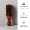 Diane Premium 100 Boar Bristle Club Wave Brush for Men and Barbers Medium Bristles for Thick Coarse Hair Use for Detangl