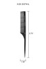Cricket C50 Professional Hair Stylist Carbon Fine Tooth Rattail Comb HeatResistant Styling Comb AntiStatic Seamless Teet