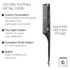 Cricket C50 Professional Hair Stylist Carbon Fine Tooth Rattail Comb HeatResistant Styling Comb AntiStatic Seamless Teet