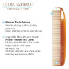 Cricket Ultra Smooth Dressing Comb AntiFrizz Hair Comb with Argan Olive Oils Keratin Protein Infusion Medium Tooth Desig