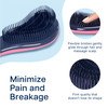Crave Naturals Glide Thru Hair Brush Detangler Brush for Curly Straight Wet or Dry Hair Gentle Detangling Brushes for Ad