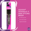 Goody Mini Styling Brush with Rubber Base Detangler Brush For Quick TouchUps Throughout The Day for All Hair Types PainF