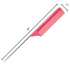 88 Inch Pink Metal Tail Comb 2 Pack Carbon Fiber and Stainless Steel Pintail Lightweight Rat Tail Styling Combs for all