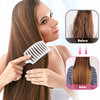 Bsisme Hair Brush Vented Curved Styling Brush for Faster Blow Drying Professional Detangling Brush for Women and Men Whi