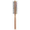 FOMIYES Small Round Brush Wooden Roller Comb for Blow Drying and Styling Curly Hair at Home Compact Hairbrush for Volume