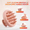 BEAUTLOHAS Silicone Scalp Massager Shampoo Brush for Shower Scalp Scrubber with Soft Bristles for Hair Growth Dandruff T