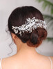 Denifery Headpiece Hair Comb Wedding Bridal Hair Vine Opal Hair Comb Bridal Something Blue for Bride Hair Accessories Se