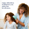 Crave Naturals Biggie Glide Thru Hair Brush Detangler Brush for Curly Straight Wet or Dry Hair Gentle Detangling Brushes