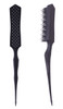 PERFEHAIR 2pcs Detangling Brush Hairstyles Teasing Comb for Volume Hair Rattail Comb Backcombing Brush for Fine Thin Hai