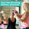Knot Genie Teeny Detangling Hair Brush for Kids Peaceful Pewter Perfect Detangling Brush for Curly Hair Gently Separate