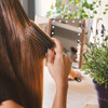 Navaris Paddle Brush Large Detangling Styling Hairbrush for All Hair Types with Conforming Comfort Gel Handle Metallic R
