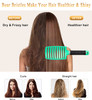 KTKUDY Detangling Brush Boar Bristles Hairbrush Make Hair Shiny Healthier Curved and Vented Detangler Brush for Women Me