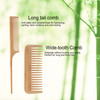 Bamboo Hair Brush and Comb Set EcoFriendly AntiStatic Detangling Brush and Combs for Women and Men Massage Wooden Brushe