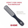Kent KFM3 Gel Styling Hair Brush for Men 9 Row Mens Hair Brush with Ionic Anti Static Bristles Detangling and Smoothing