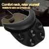 Salon Neck Rest Cushion with Suction Cup NonSlip Soft Silicon Shampoo Bowl Neck Rest Portable Hair Salon Shampoo Sink Ge