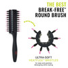 Wet Brush Straighten Style Round Brush for All Hair Types A Perfect Blow Out with Less Pain Effort and Breakage Open Bar