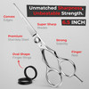 Suvorna Hair Scissors Professional Barber Shears for Hair Cutting Extremely Sharp Razor Edge Hair Cutting Scissors to Cu