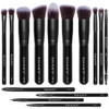 SHANY Makeup Brushes Black Bombshell 14Piece Brush Set Foundation Powder Concealers Eye Shadows Makeup brushes Complete