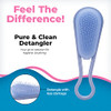 Wet Brush Pure and Clean Detangling Brush Blue All Hair Types UltraSoft IntelliFlex Detangler Bristles Glide Through Tan